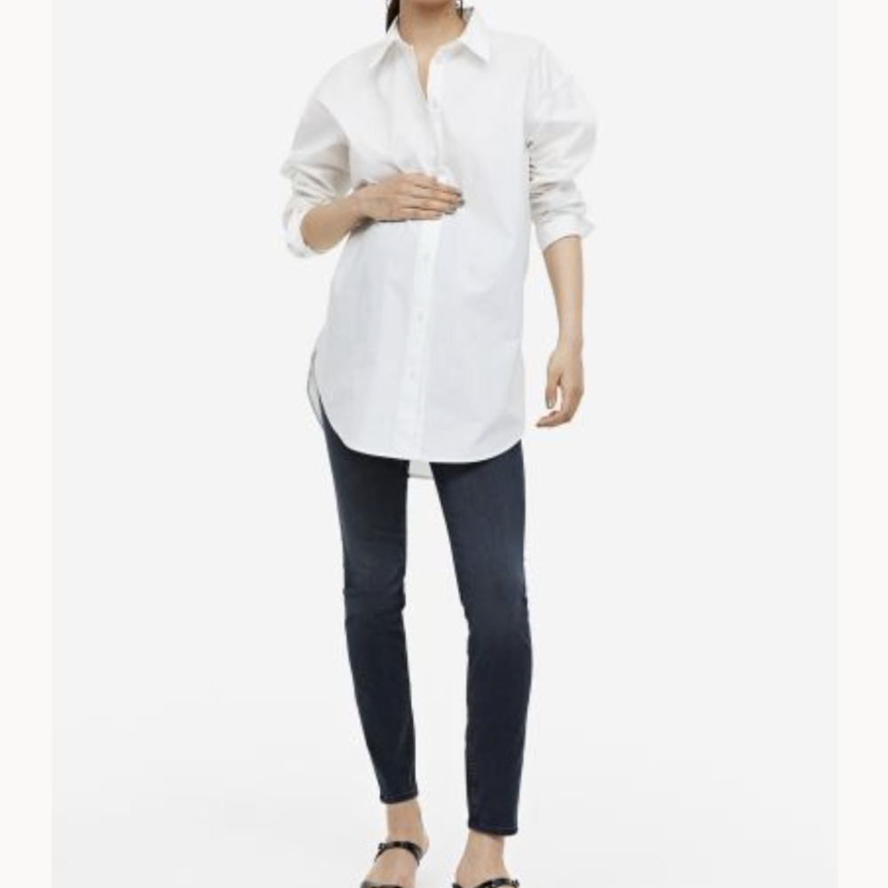 NWT H&M MAMA super skinny high rib maternity jeans